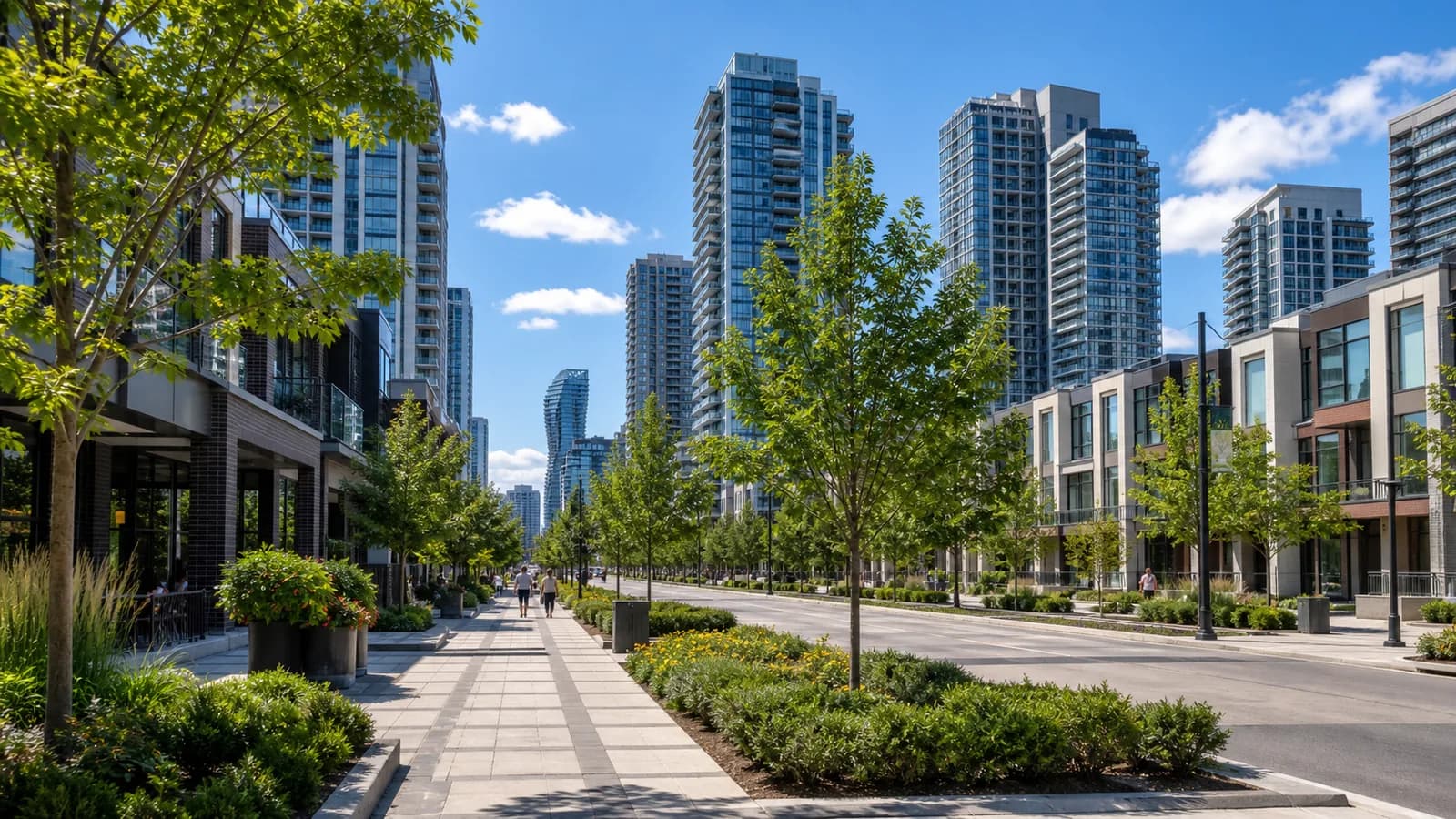 Modern condos and townhomes in Mississauga City Centre, Ontario