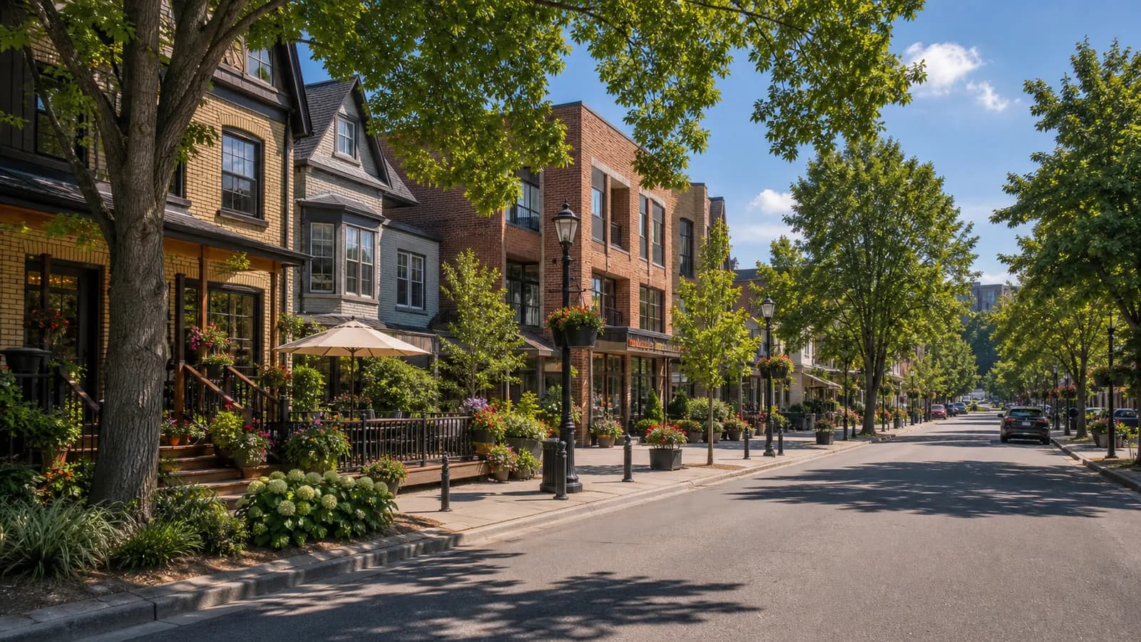 Kerr Village homes in Oakville, Ontario