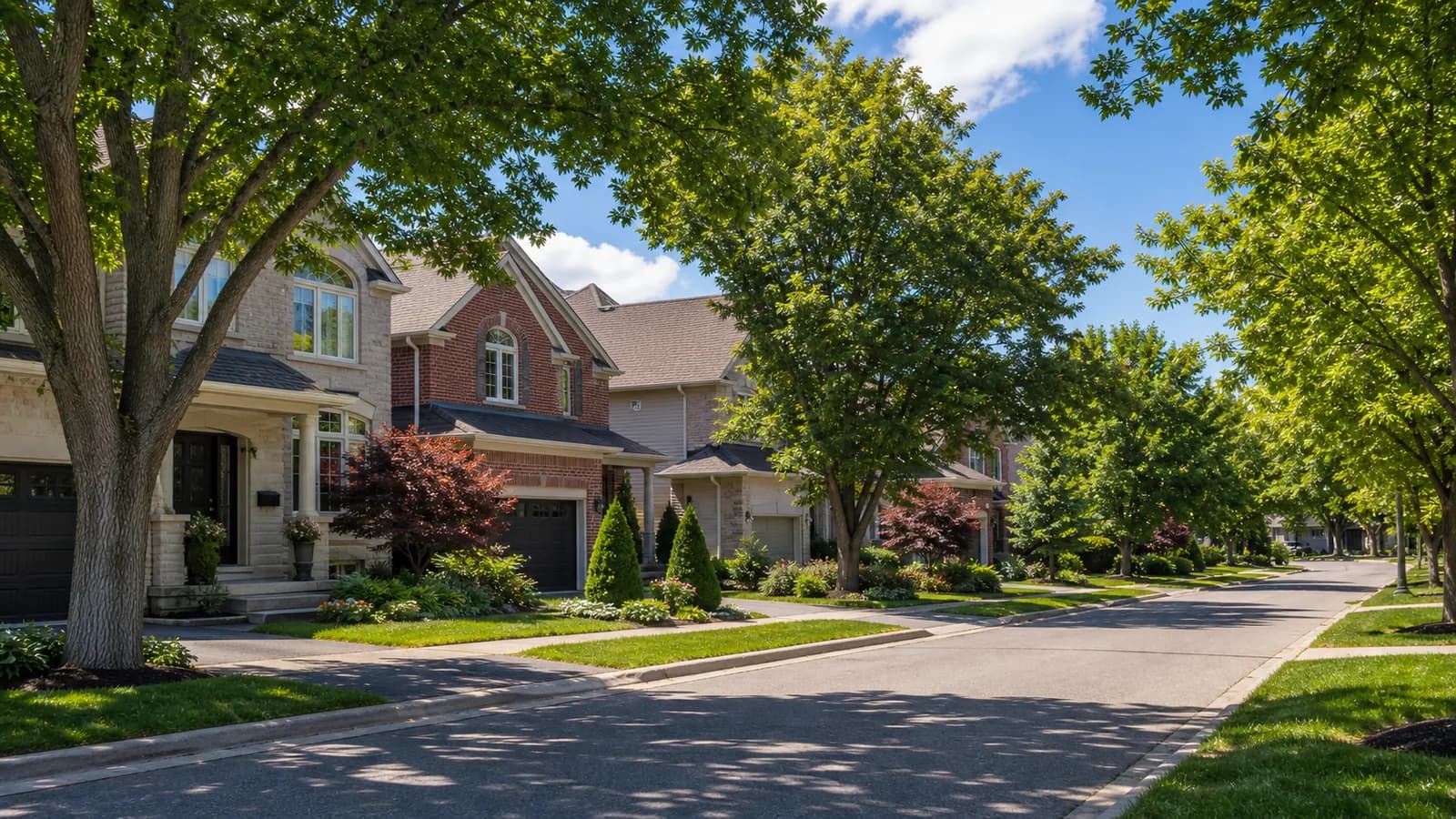 Wedgewood Creek homes in Oakville, Ontario